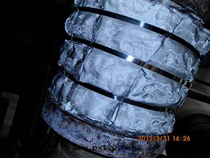 穿墙膨脹节(jié)內(nèi)保温(wēn)施工