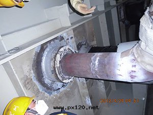 穿墙膨脹节(jié)施工現(xiàn)场(chǎng)