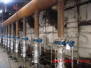 粵華脫硝噴氨系統改造現(xiàn)场(chǎng)